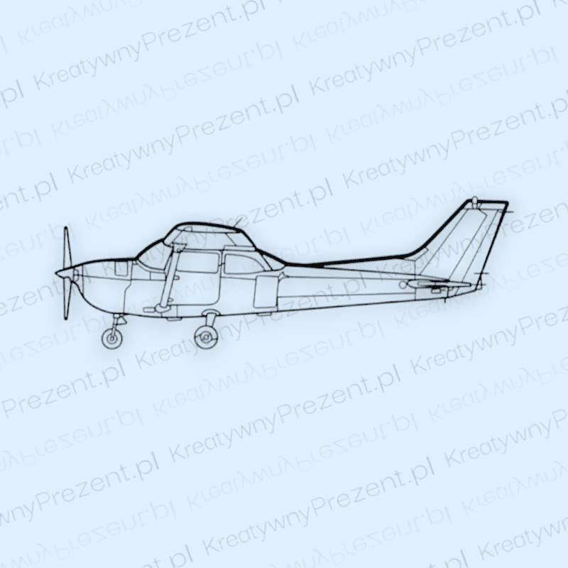 KONTUR SAMOLOTU CESSNA 172 SKYHAWK - DEKORACJA ŚCIENNA