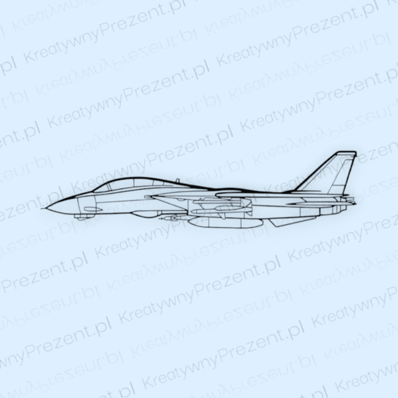 KONTUR SAMOLOTU F-14 TOMCAT - DEKORACJA ŚCIENNA