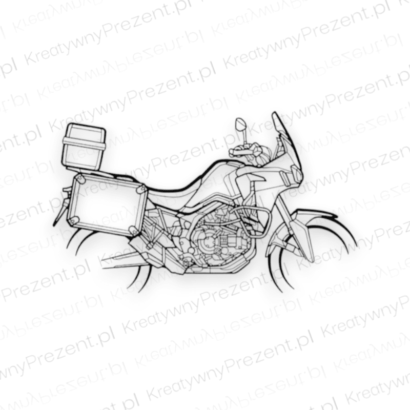 KONTUR MOTOCYKLA  HONDA CRF 1000L - DEKORACJA ŚCIENNA