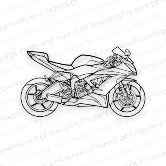 KONTUR MOTOCYKLA  KAWASAKI NINJA XRG 636 - DEKORACJA ŚCIENNA